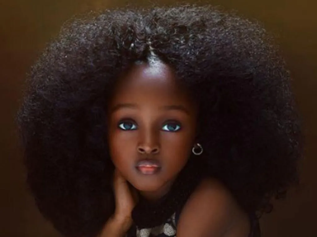 La niña "más bonita del mundo" se llama Jare, tiene 5 años y es de Nigeria  (FOTOS)