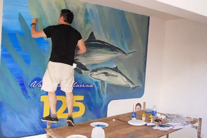 Nina Mier: Mural de La Vaquita Marina, su conservación Nina Mier: Mural de La Vaquita Marina, su conservación