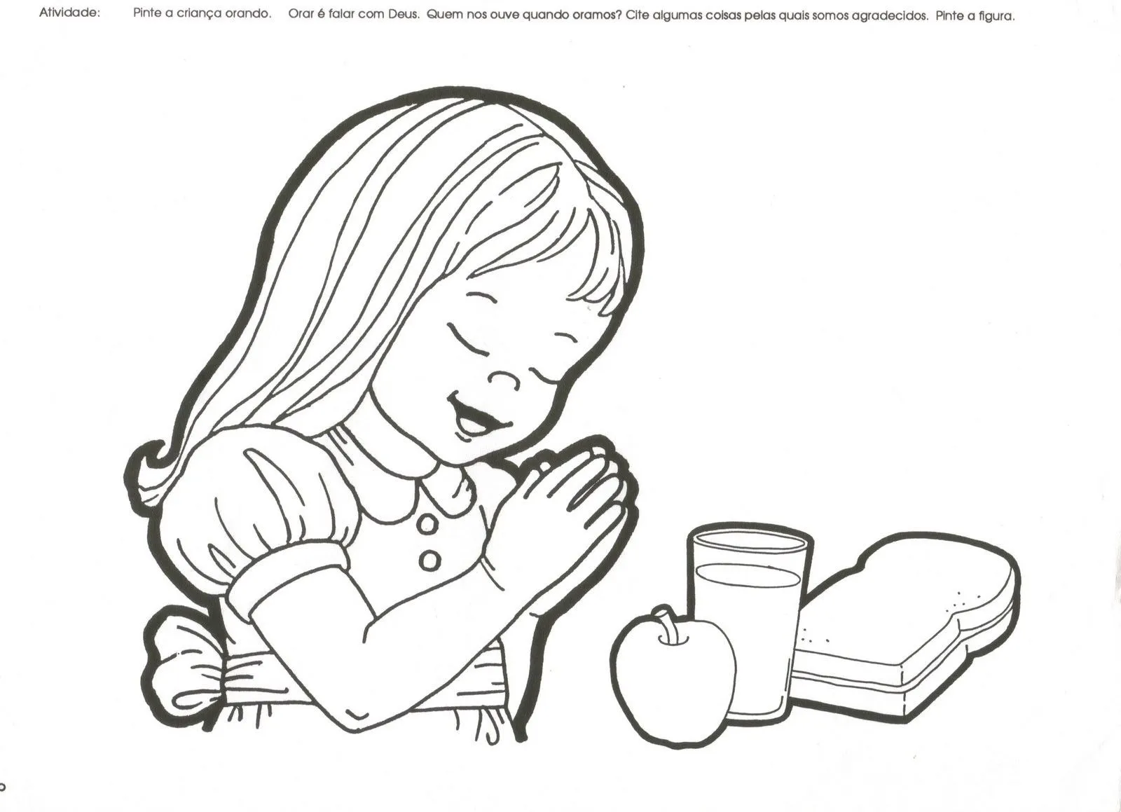Una niña orando - Imagui