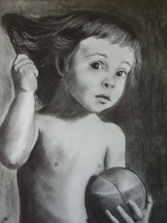 Niña peinandose MARISA GARRIDO - Artelista.