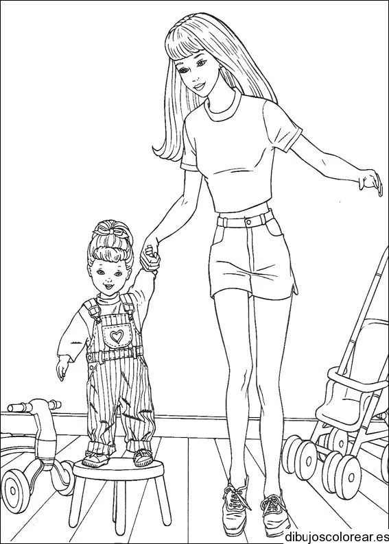 Niñas | Dibujos para Colorear