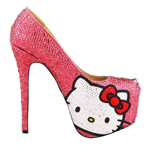 NIÑAS: MODA, MAQUILLAJE Y PEINADOS: ZAPATOS HELLO KITTY - TACONES ...