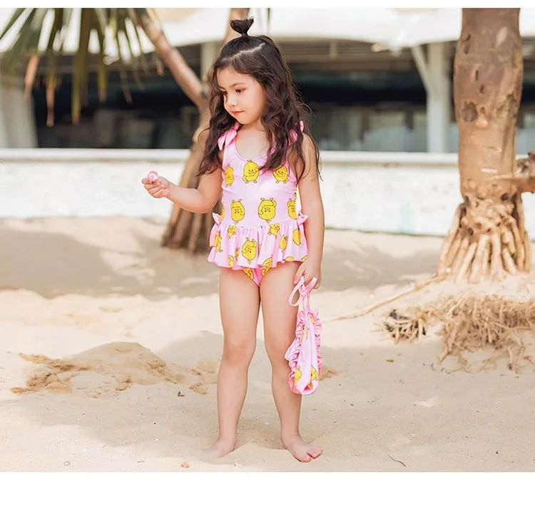 Niñas Trajes De Baño Para Niños De Dibujos Animados Pato Siamés Natación Niños  Desfile Traje De Baño Niños Arcos Liga De Playa SPA Ropa F6509 De 57,13 € |  DHgate