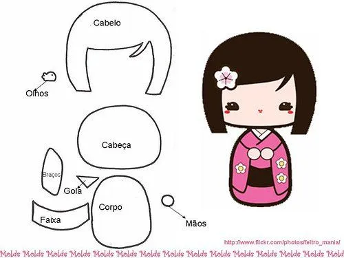 NINAY CRAFT: Pola Boneka Jepang NINAY CRAFT: Pola Boneka Jepang
