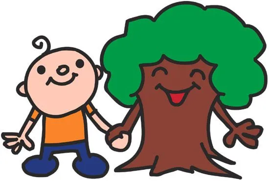 Un niño, un árbol. La naturaleza crea vida, sin ella la vida no ...