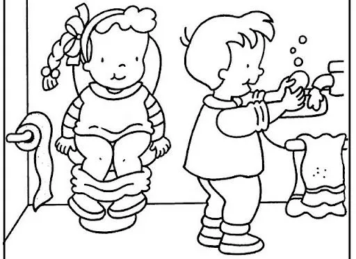 Dibujos de baños infantiles - Imagui