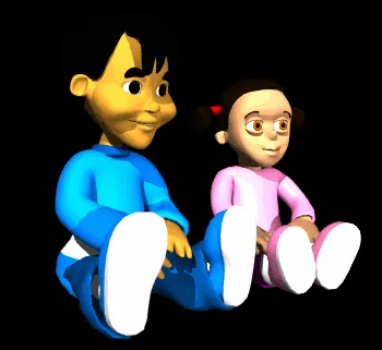 Gif de niños caminando - Imagui