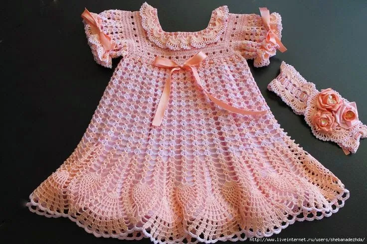 Niño en Casa: Ropa para niñas en crochet