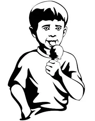 COLOREA TUS DIBUJOS: Niño comiendo helado, sorbete, para colorear ... COLOREA TUS DIBUJOS: Niño comiendo helado, sorbete, para colorear ...