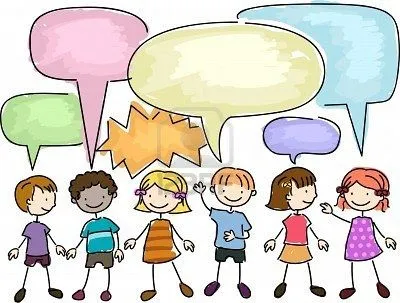 Dibujo de niños conversando - Imagui
