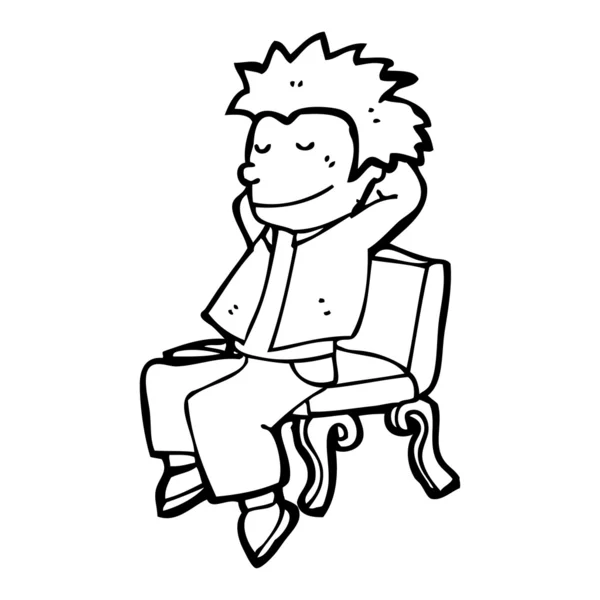niño descansando en Parque Banco de dibujos animados — Vector ... niño descansando en Parque Banco de dibujos animados — Vector ...
