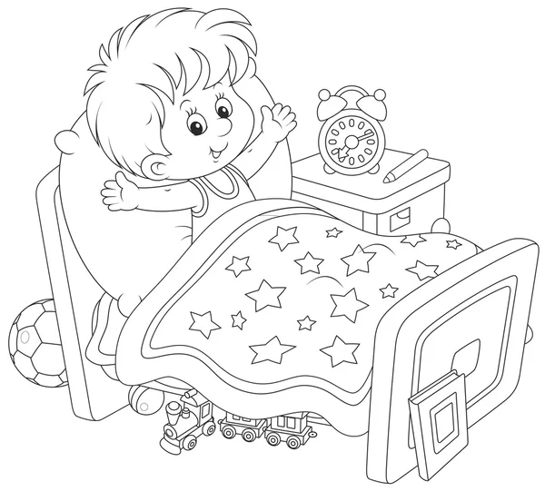 niño despertando — Vector stock © AlexBannykh #74583727