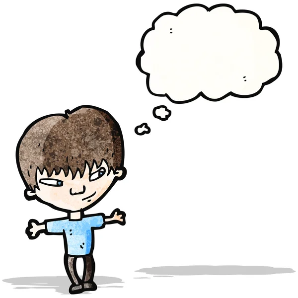 niño de dibujos animados pensando — Vector stock © lineartestpilot ...