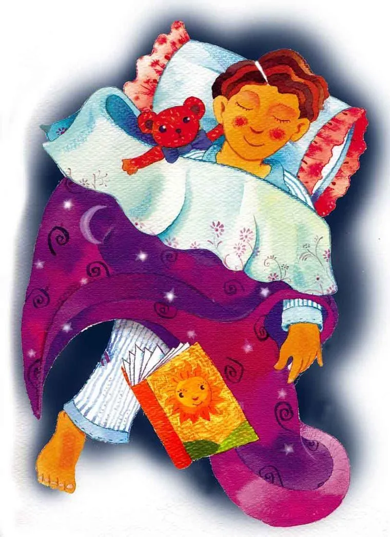 Niño durmiendo. Dibujo de Julio Granados