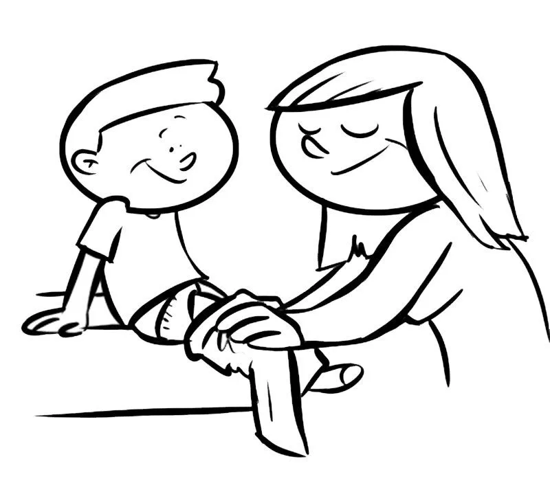 niña despertando Colouring Pages