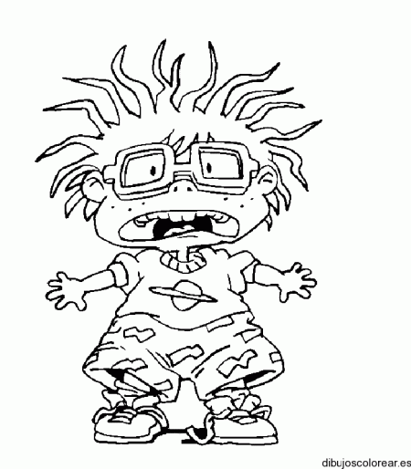 Dibujo de Carlitos asustado | Dibujos para Colorear