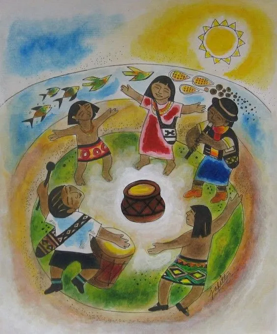 Niño indigena dibujo - Imagui