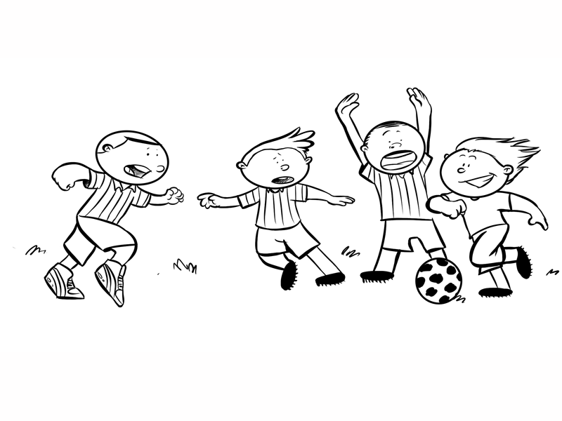 Niño Jugando voleibol Colouring Pages (page 2)