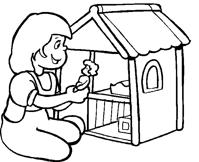 Niño con juguetes para colorear - Imagui