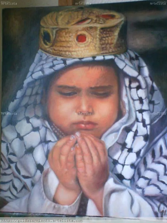 NIÑO MUSULMAN ORANDO Gilda Isabel Sarmiento Andrade- Artelista.