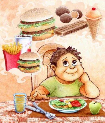 Dibujos sobre obesidad - saludmedica.