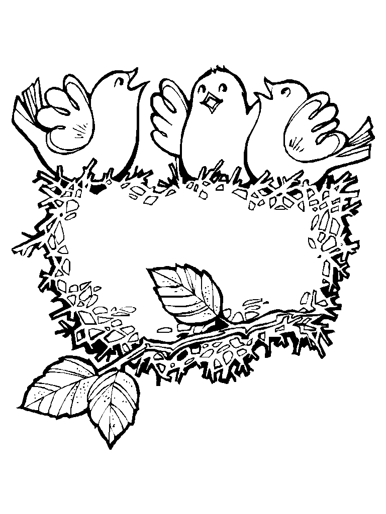 Niño de Pájaro para colorear ~ Dibujos para Colorear Infantil