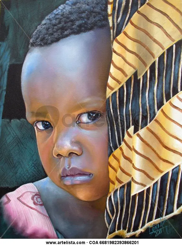 Niño de raza negra 34 Dora Alis Mera V. - Artelista.com Niño de raza negra 34 Dora Alis Mera V. - Artelista.com