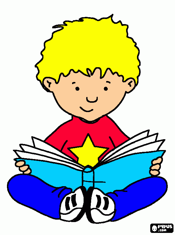 niño sentado le para colorear, niño sentado le para imprimir