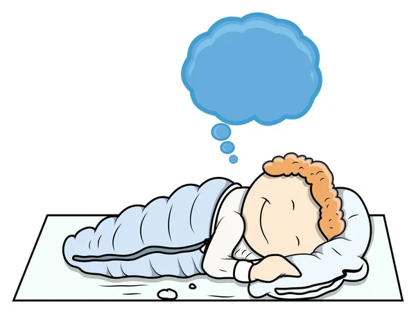 niño soñando - vector de dibujos animados — Vector stock © baavli ...