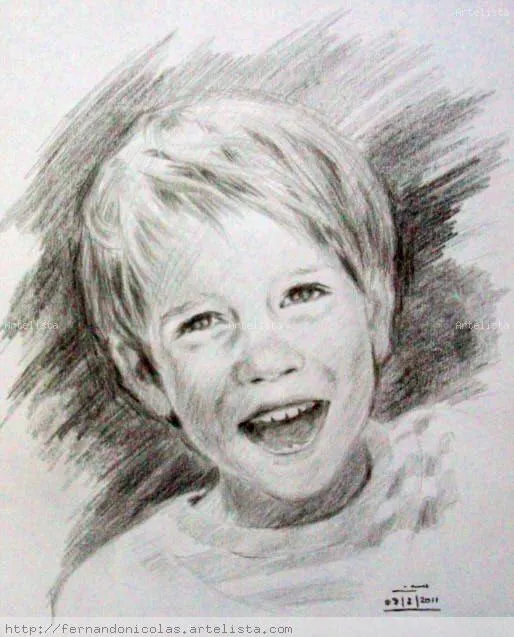 Niño sonriente Fernando Nicolas Martinez Gonzalez - Artelista. Niño sonriente Fernando Nicolas Martinez Gonzalez - Artelista.