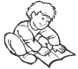 Niño haciendo su tarea, escribiendo en su cuaderno - Portal Escuela Niño haciendo su tarea, escribiendo en su cuaderno - Portal Escuela