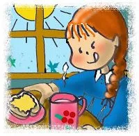 Niño tomando desayuno para colorear - Imagui