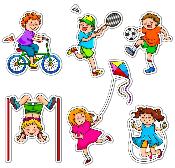 Niños activos — Vector stock © ayeletkeshet #11419099 Niños activos — Vector stock © ayeletkeshet #11419099