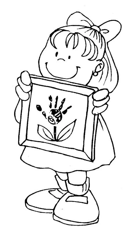 Niños artistas para colorear - Imagui