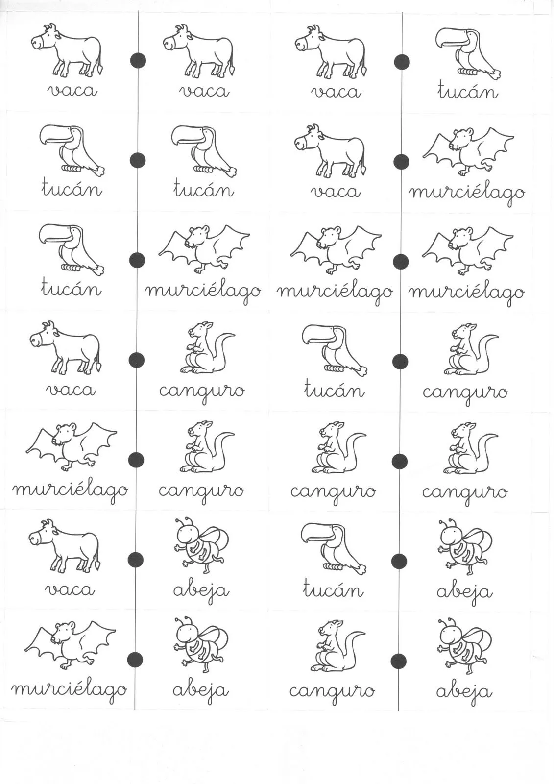Los niños de Bea: Hacemos un dominó