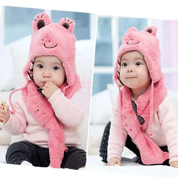 Niños bebés niños lindo Frog Hat + Scarf 2 unids Cashmere Animal ... Niños bebés niños lindo Frog Hat + Scarf 2 unids Cashmere Animal ...