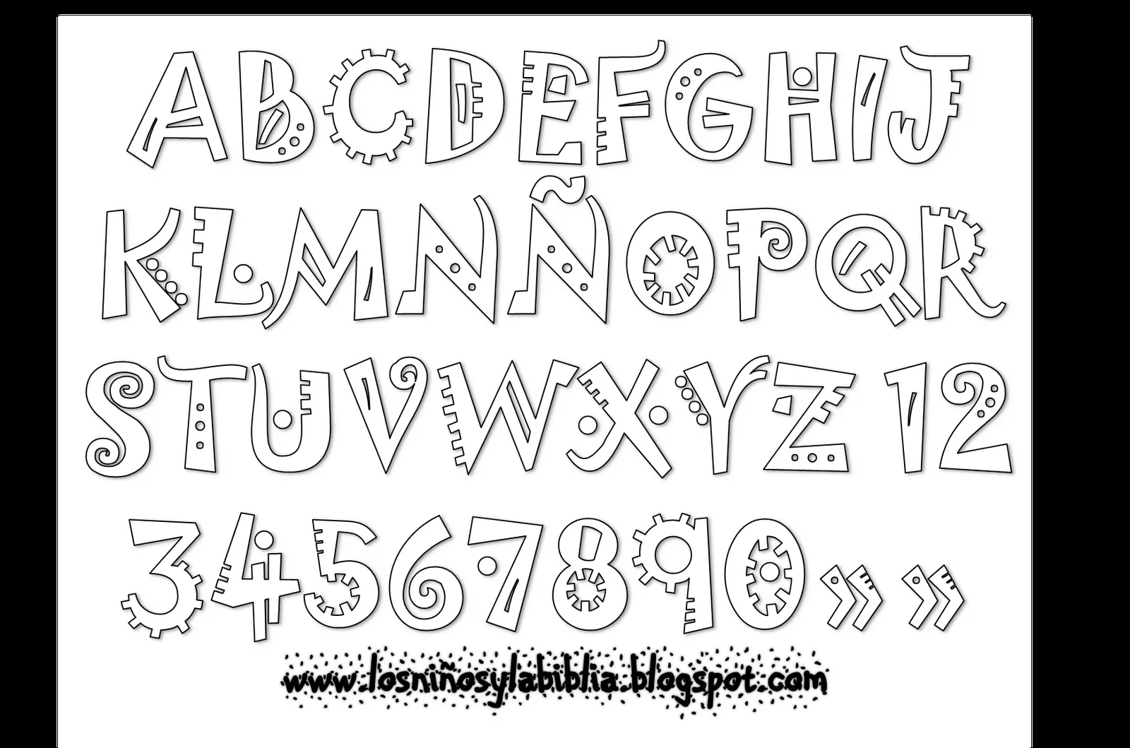 Hace Rletras Rellenas Letras rellenas del abecedario - 6 fotos e imágenes gratis - Imagui