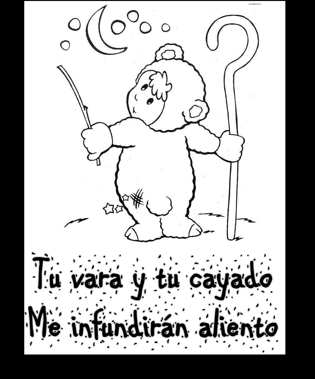Los niños y la Biblia: Salmo 23 para niños. Una idea para colorear ... Los niños y la Biblia: Salmo 23 para niños. Una idea para colorear ...