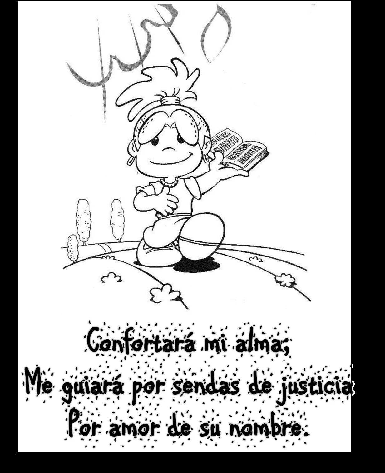 Los niños y la Biblia: Salmo 23 para niños. Una idea para colorear ...