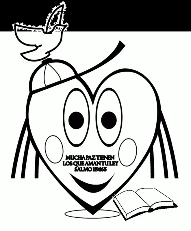 Los niños y la Biblia: Textos para colorear sobre la Biblia.