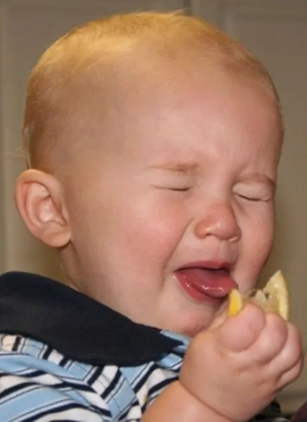 Niño comiendo limon por primera vez - Imagui