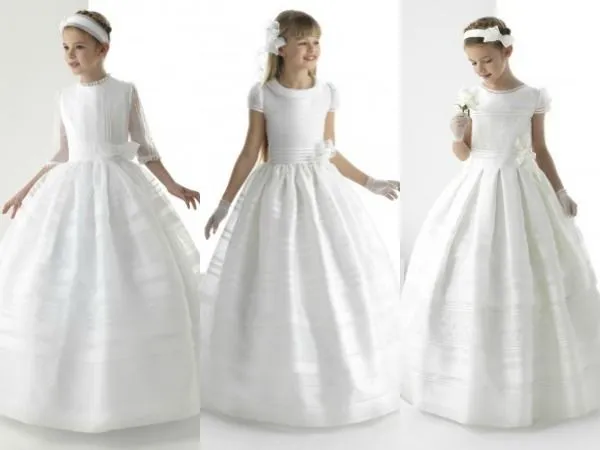 Así son los primeros vestidos y trajes de Comunión de 2014