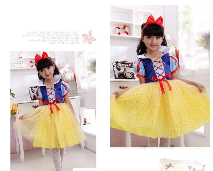 Niños Cosplay disfraces blancanieves princesa Fancy Dress año ... Niños Cosplay disfraces blancanieves princesa Fancy Dress año ...
