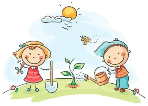 ninos cuidando la naturaleza frases | Dibujos del medio ambiente ...