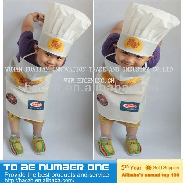 Niños desechables tapa cocinero, desechable kids gorro de cocinero ...
