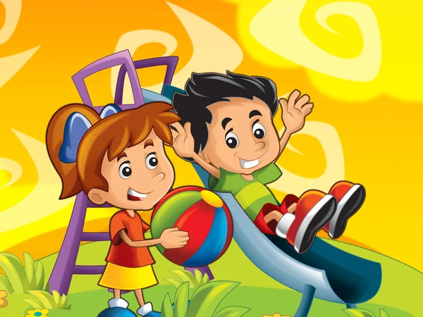 Niños de dibujos animados — Foto stock © illustrator_hft #14629143