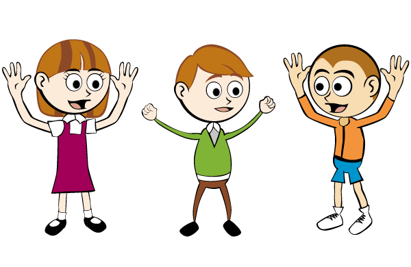 Niños de dibujos animados gratis, vector graphics - 365PSD.com