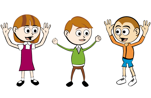 Niños de dibujos animados gratis, vector graphics - 365PSD.com Niños de dibujos animados gratis, vector graphics - 365PSD.com