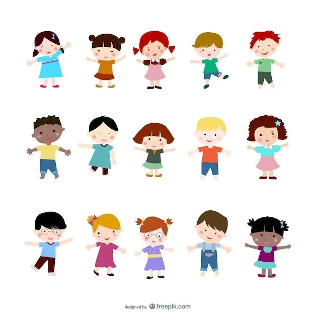 los niños de dibujos animados de vectores | Descargar Vectores gratis los niños de dibujos animados de vectores | Descargar Vectores gratis