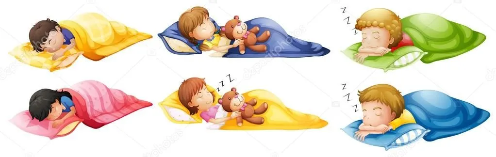 Niños durmiendo — Vector stock © interactimages #45566799